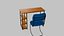 Elegante scrivania da studio con sedia comoda