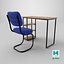 Elegante scrivania da studio con sedia comoda