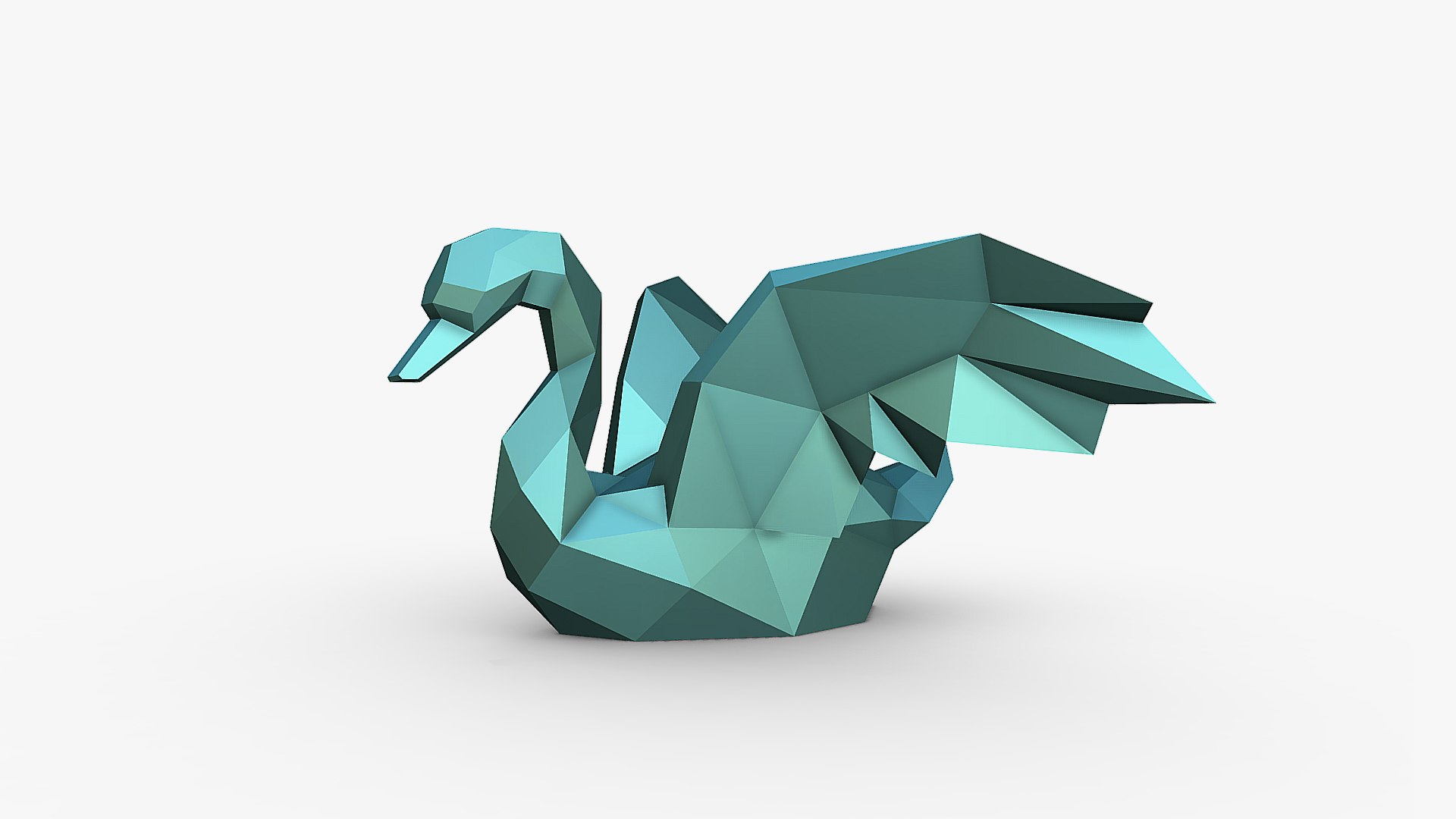 Swan Low Poly 3D - TurboSquid 2281684