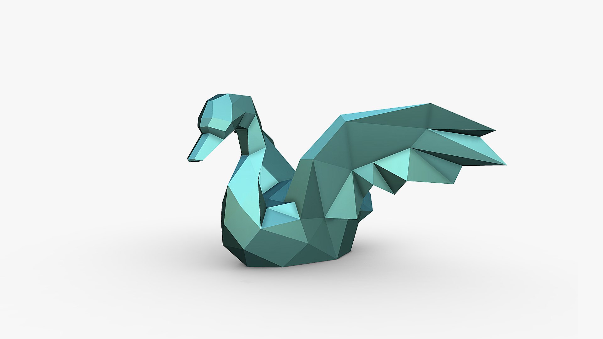 Swan Low Poly 3D - TurboSquid 2281684