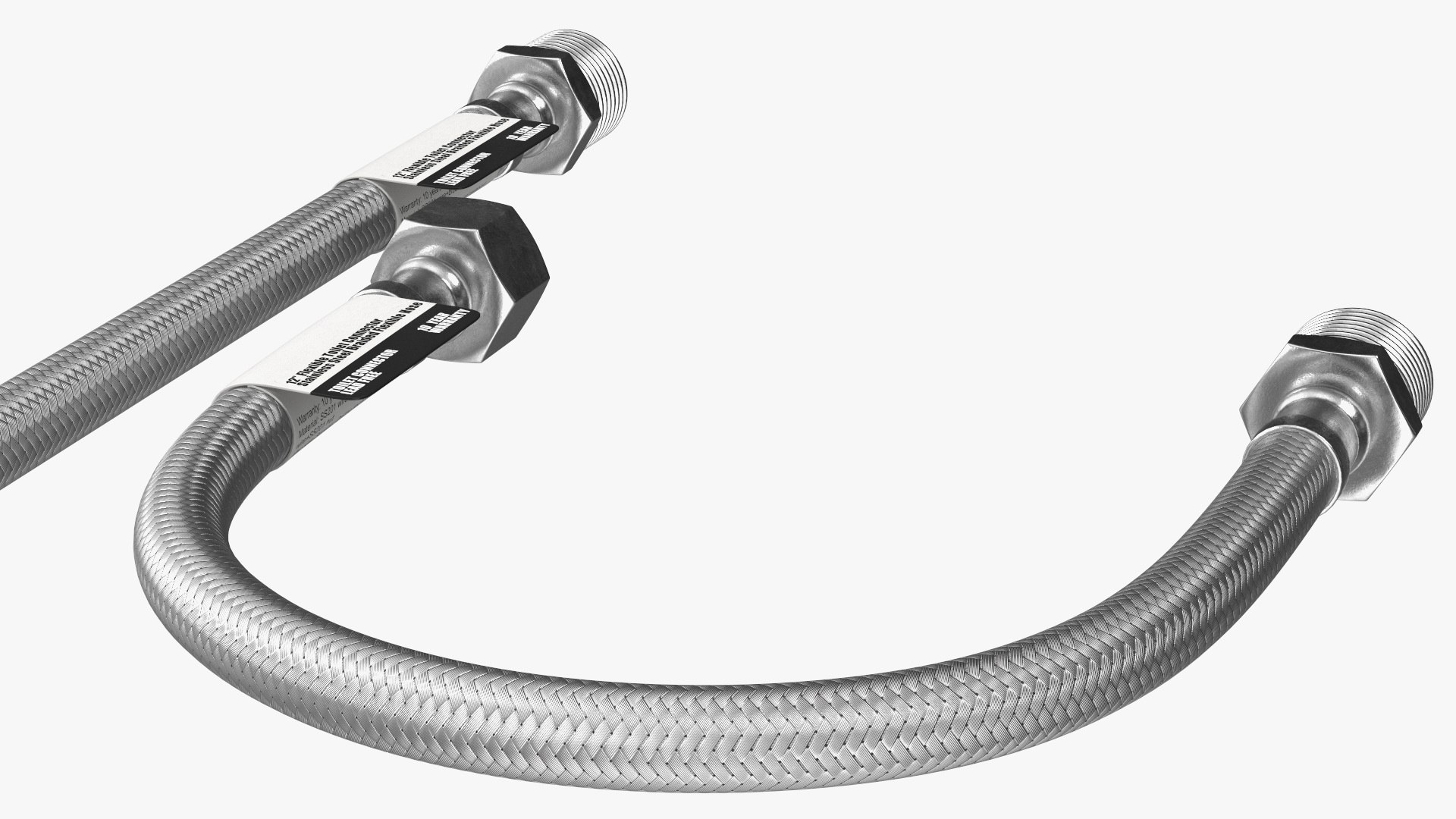 Toilet Hose Set 30cm Monochrome 3D model TurboSquid 2033876