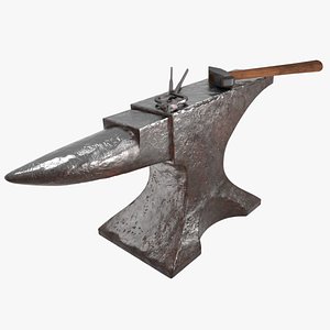 3D blacksmith tools model
