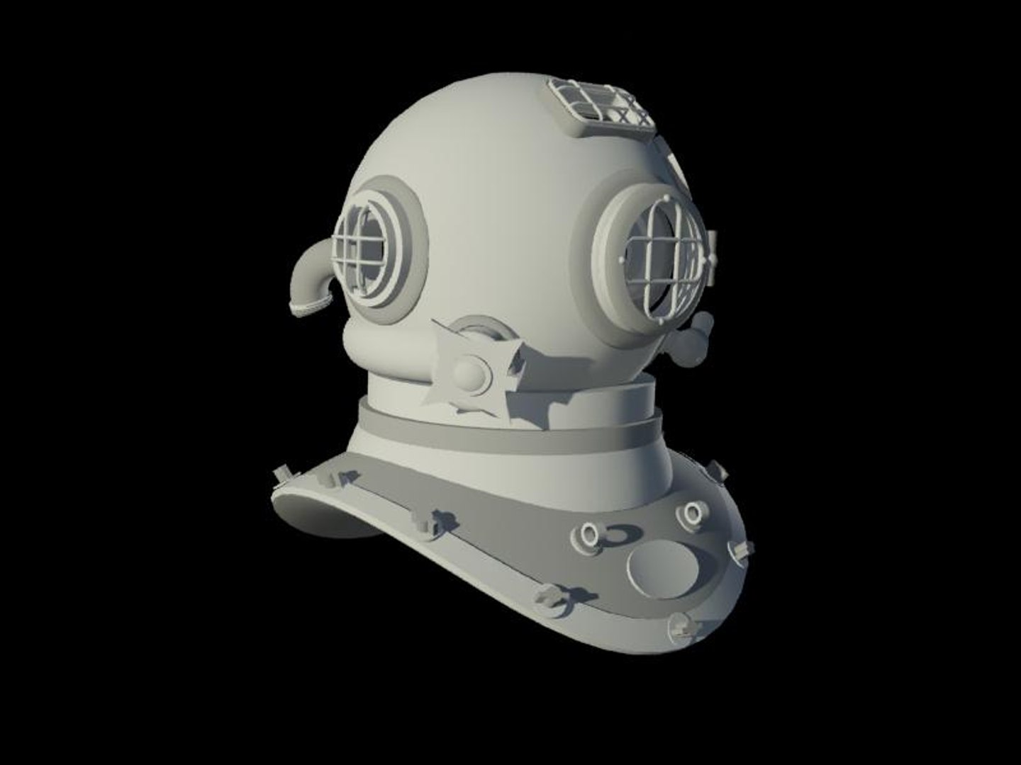 3ds max diving helmet