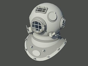 3ds max diving helmet