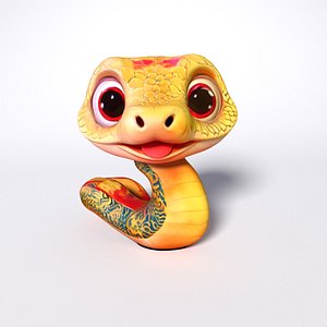 3D model chinese new year snake