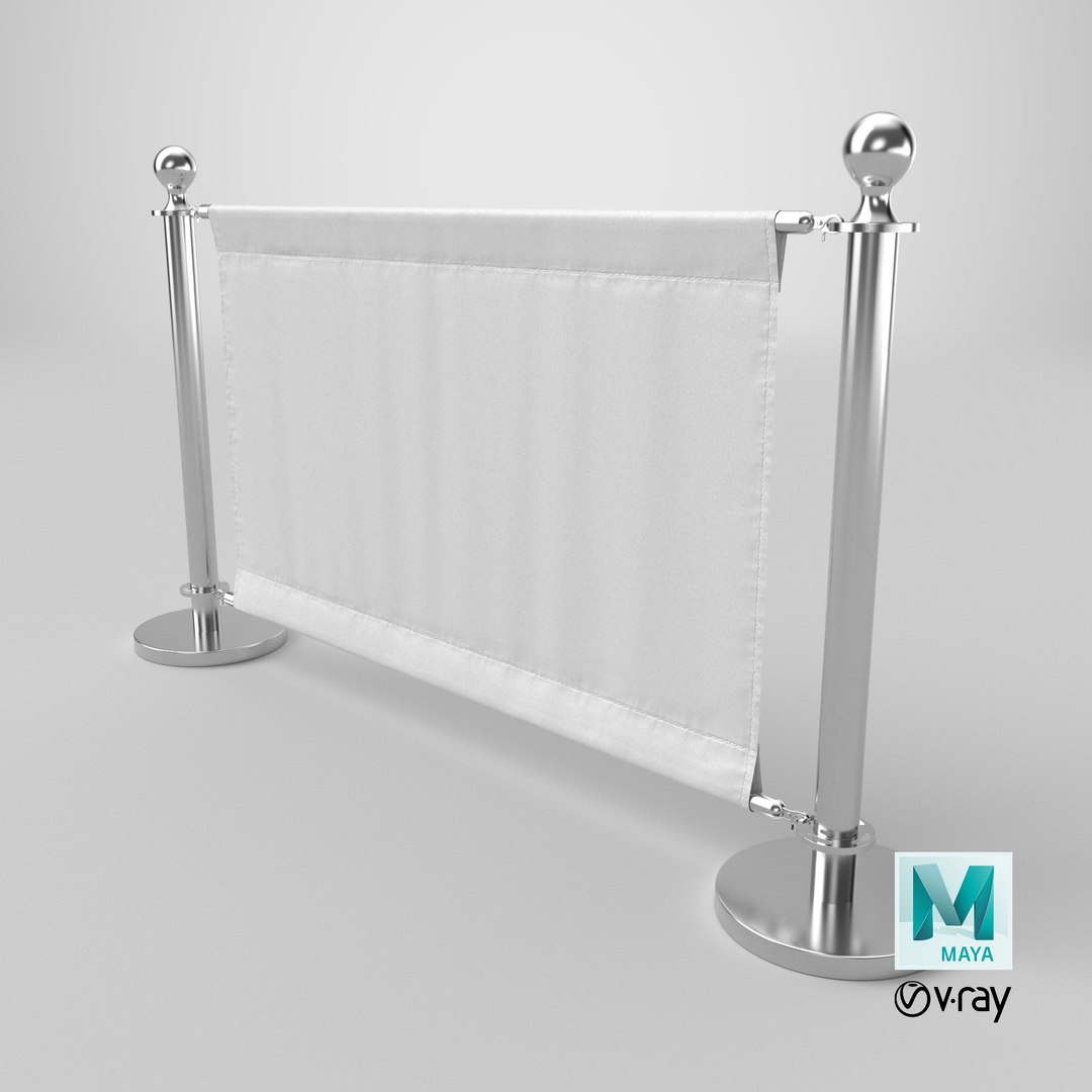 3D Barrier with Banner PBR model https://p.turbosquid.com/ts-thumb/I0/J5oeaL/Nx/stemcell_maya_vray_render/png/1712724144/1920x1080/fit_q87/b361a6f9692d00666c1a061973026260cc04e010/stemcell_maya_vray_render.jpg