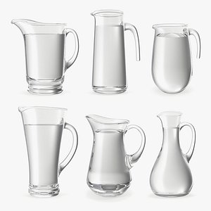 Glass Jugs With Water Collection 4