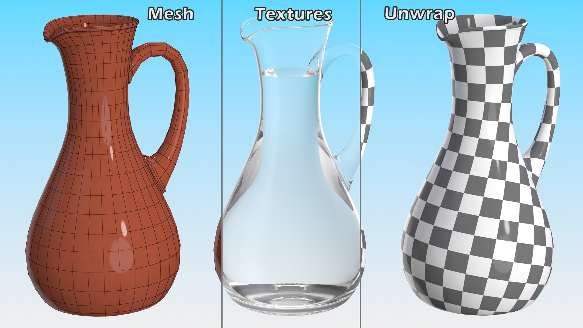 3D Glass Jugs With Water Collection 4 model https://p.turbosquid.com/ts-thumb/I0/JaipVP/Hn/glassjugswithwatercollection4vray3dmodel048/jpg/1672002871/1920x1080/fit_q87/bc2faebce0c6c2eb0516adc0b202a614adb9ed07/glassjugswithwatercollection4vray3dmodel048.jpg