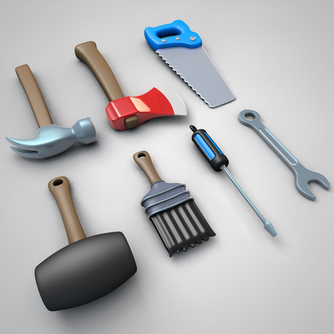 3D Cartoon Tool Boxes Toolbox Model - TurboSquid 1365646