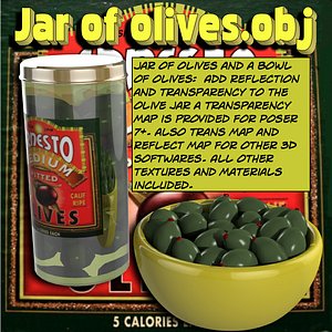 jarofolives olives 3d obj