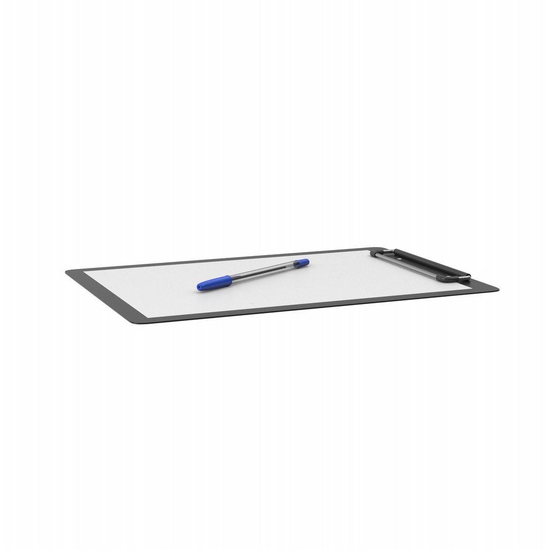 Clipboard With Blue Pen 3D https://p.turbosquid.com/ts-thumb/I0/SkxzW9/do/clipboardwithballpointbluepen.h08.2k/png/1647452876/1920x1080/fit_q87/22cfc35fb69e38d7a0fceeb284378bb3fd9159a6/clipboardwithballpointbluepen.h08.2k.jpg