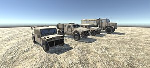 Low Poly Ground Vehicles Pack