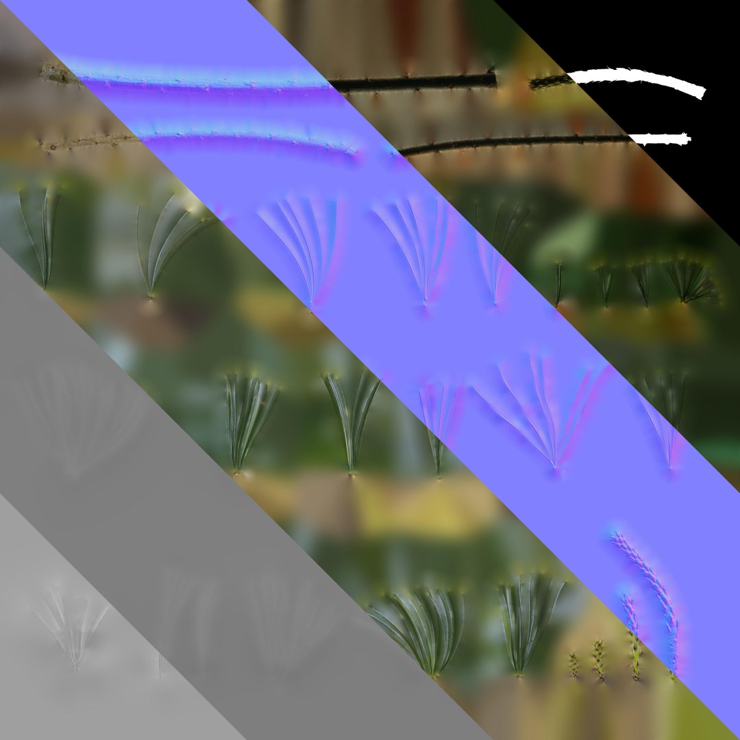 Anydrafts Pine Needle Textures Pack 3D - TurboSquid 2323657