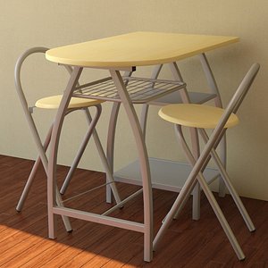 Dining table and stools