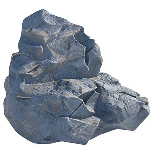 Blue rock 3D model