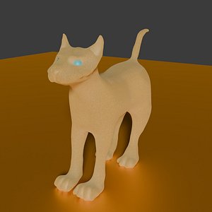 Wooden dog 3D model