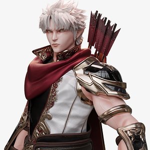 3D Male - Archer RPG Game Character - Elric