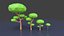 Tree Pack Low Poly 3D model