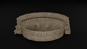 Low Poly Colosseum - Italy 3D