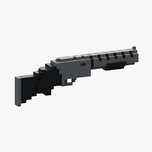 Download 3D Firearms Minecraft OBJ Models - TurboSquid