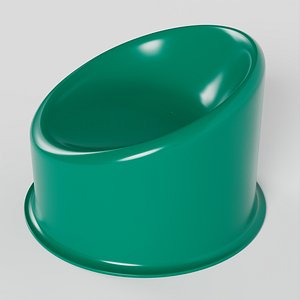 Panto Pop Low Armchair 3D