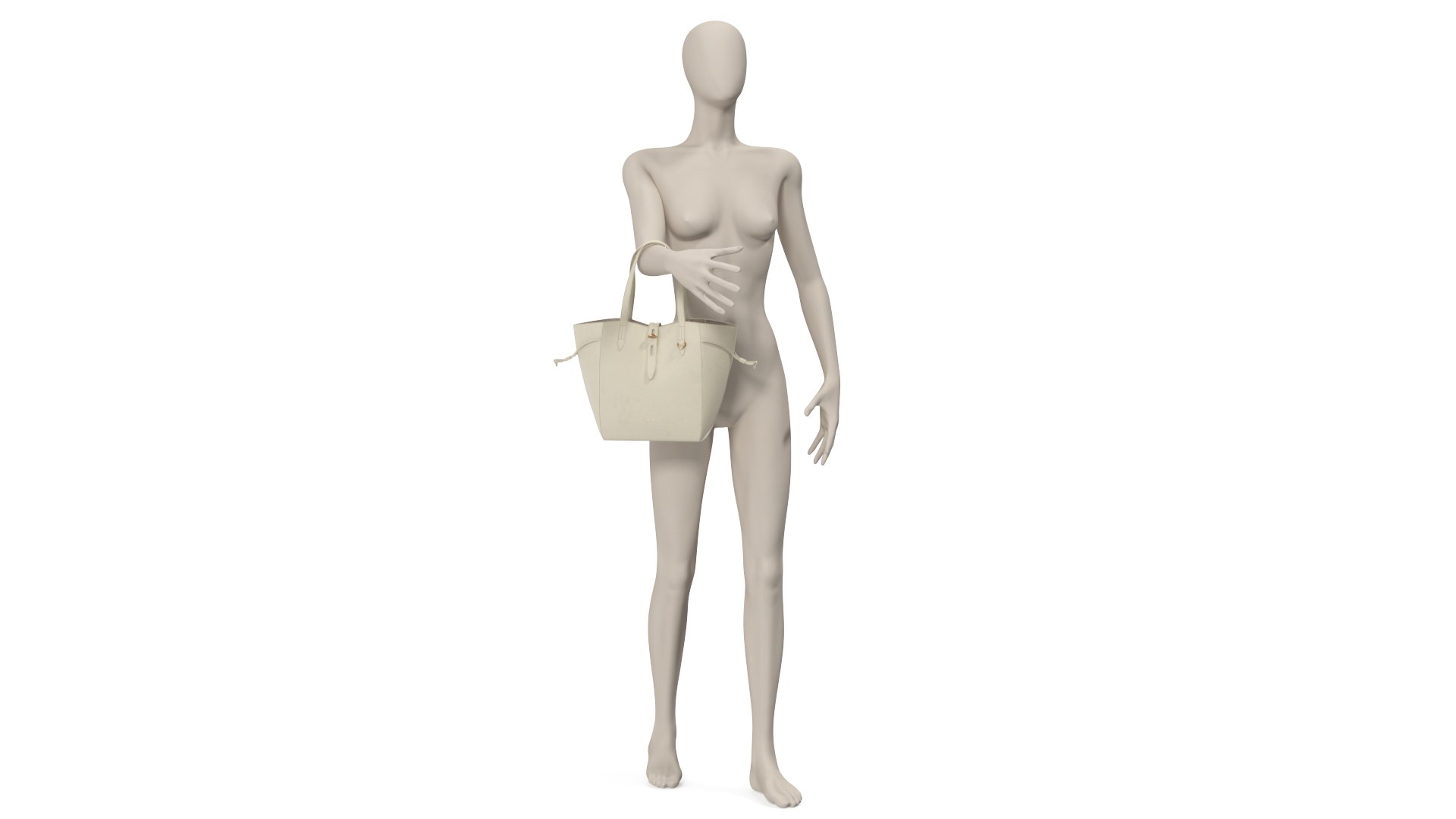 Leather Tote Bag Furla Net Marmo C on Mannequin 3D model preview