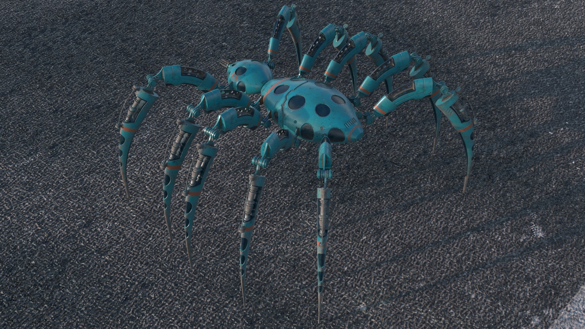 3D spider bot https://p.turbosquid.com/ts-thumb/I0/rhS8zj/jY86NlFg/aaaaaaa/jpg/1568093616/1920x1080/fit_q87/77b2f49731cd64be607c5e2ac22f4ca0db7ec7b0/aaaaaaa.jpg