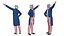 3D Uncle Sam Raised Hand Pose model