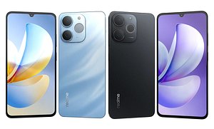 Realme C71 Black And Blue 3D model