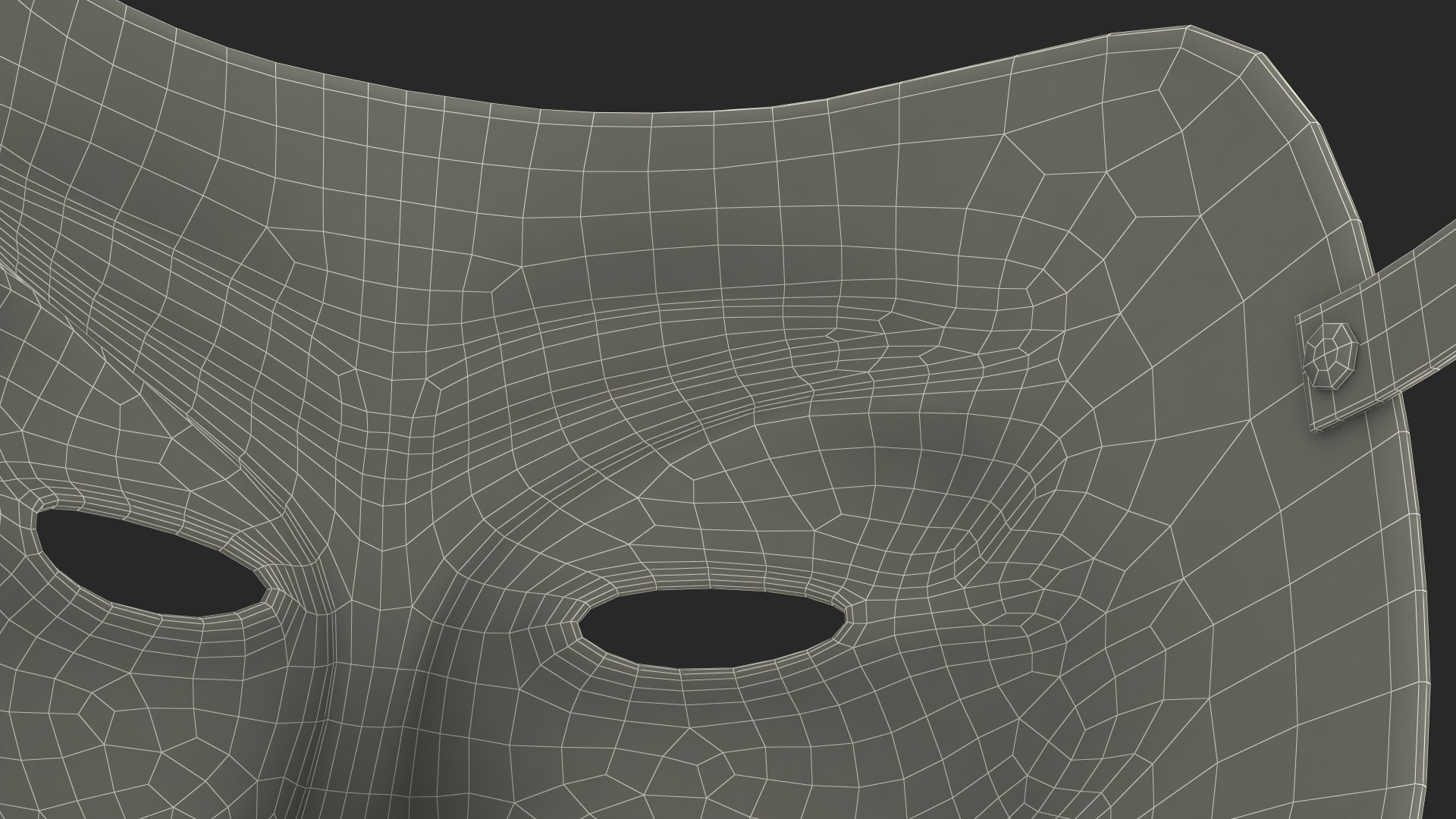 Anonymous Mask With Teardrop 3D Model - TurboSquid 1771346