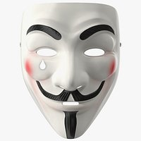 Anonymous Mask with Teardrop