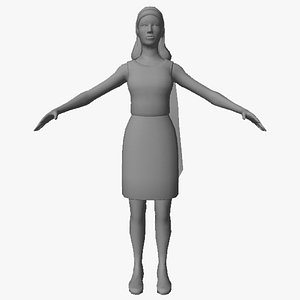 egyptian character female 3D