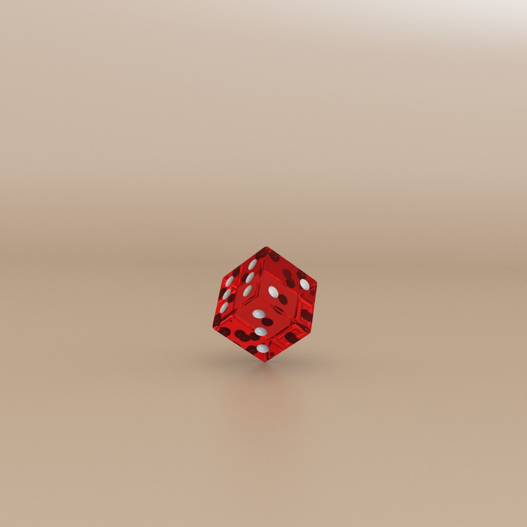 3d Dice Modelled Model