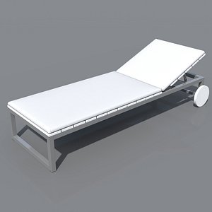 3d gandia saler chaiselongue sunlounger model