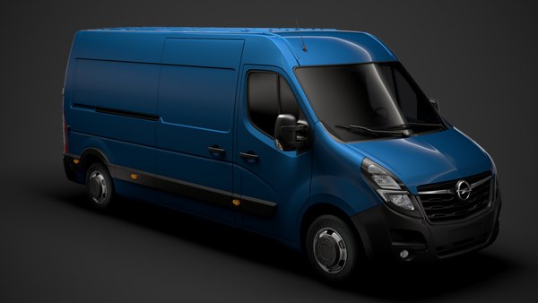 3D opel movano l3h2 van model