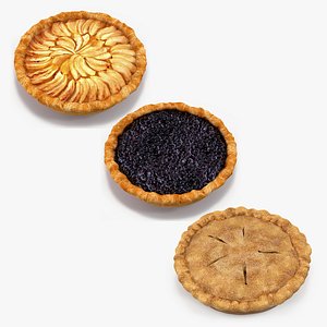 3D Pies Collection model