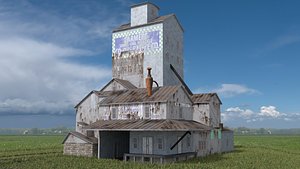 old grain elevator 3D