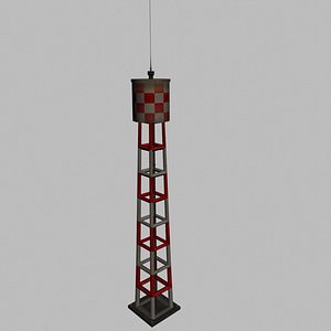 3d model airbase water tower