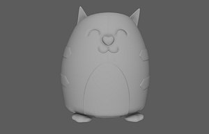 cute cat plushie 3D