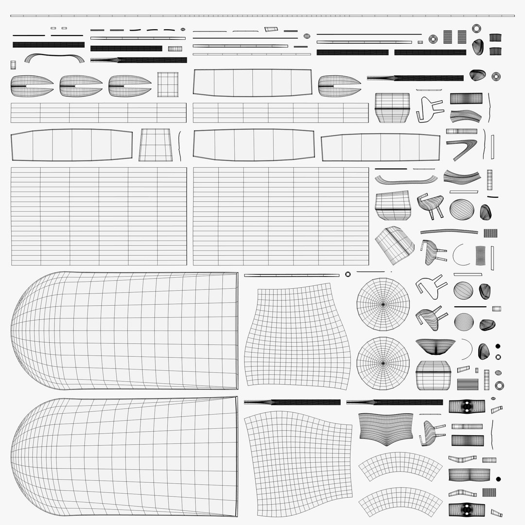 Inflatable Boat Base Mesh 3d Model