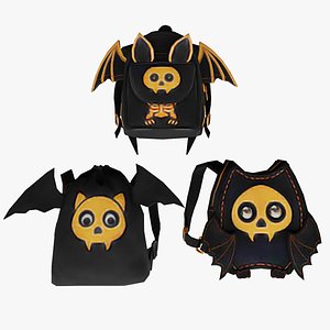 3D bag 3x Halloween B Backpack model