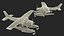 Seaplane Cessna 182 with Floats Rigged for Maya