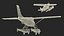 Seaplane Cessna 182 with Floats Rigged for Maya