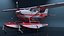 Seaplane Cessna 182 with Floats Rigged for Maya