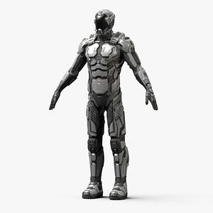 Futuristic Armored Robot