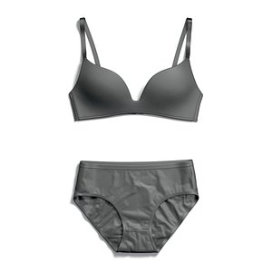 Womens Lingerie Black Set With Slip - female bikini underpants with brassiere