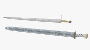 3D sword claymore sheath