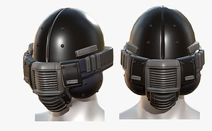 gas mask helmet 3D
