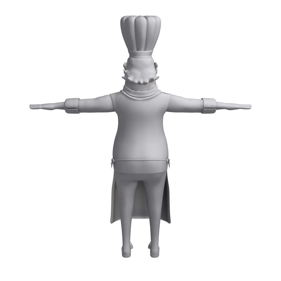 Cartoon Chef Character Model - TurboSquid 1423089