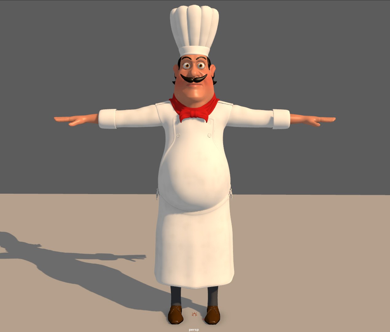 Cartoon Chef Character Model - TurboSquid 1423089